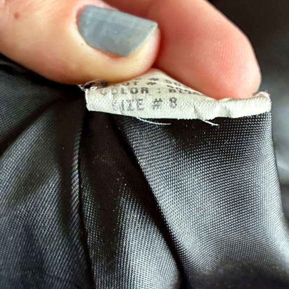 Tahari Black Ruffle Women's Wool Coat - Picture 3 of 4